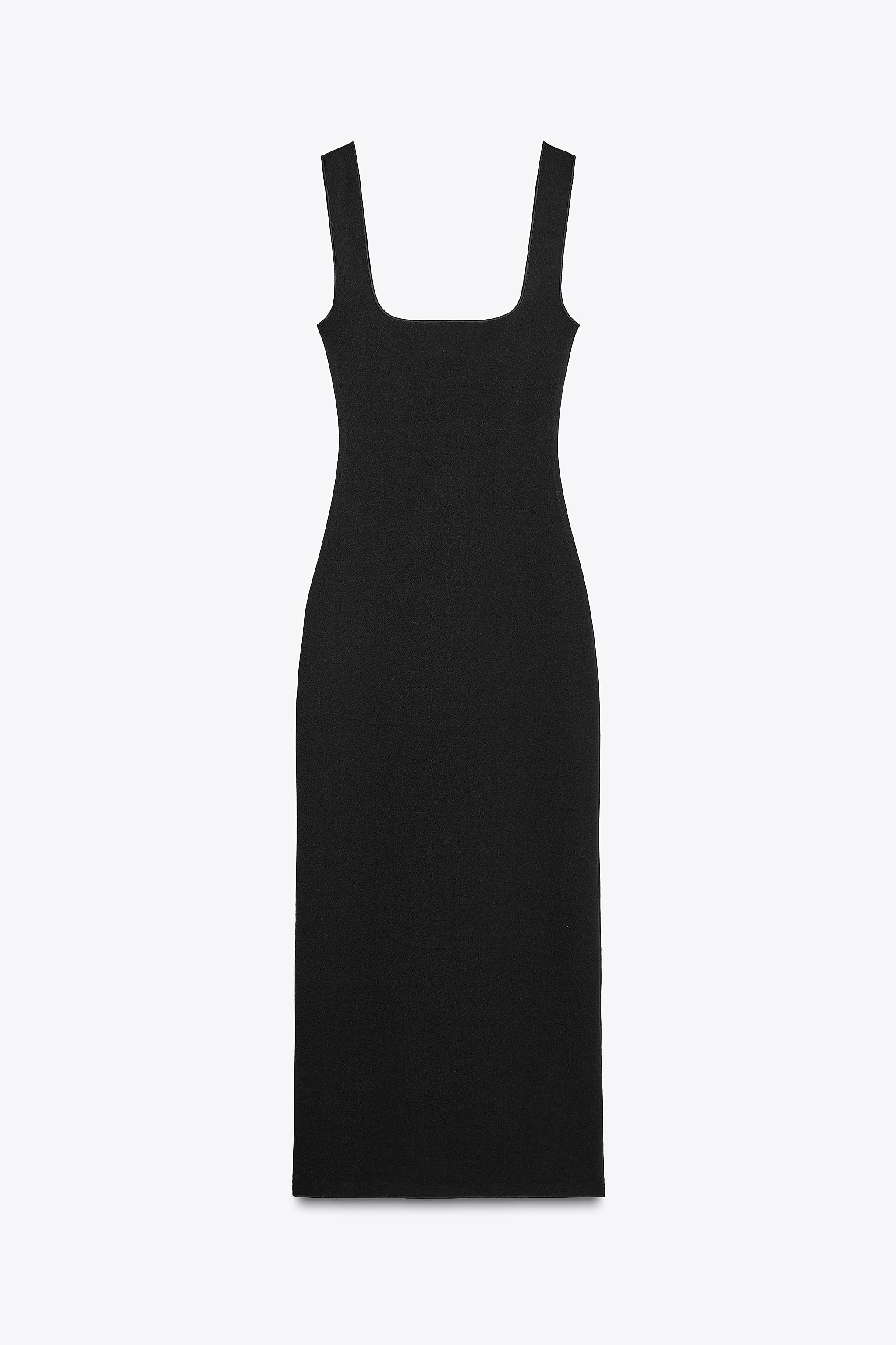 STRETCH SQUARE NECK DRESS